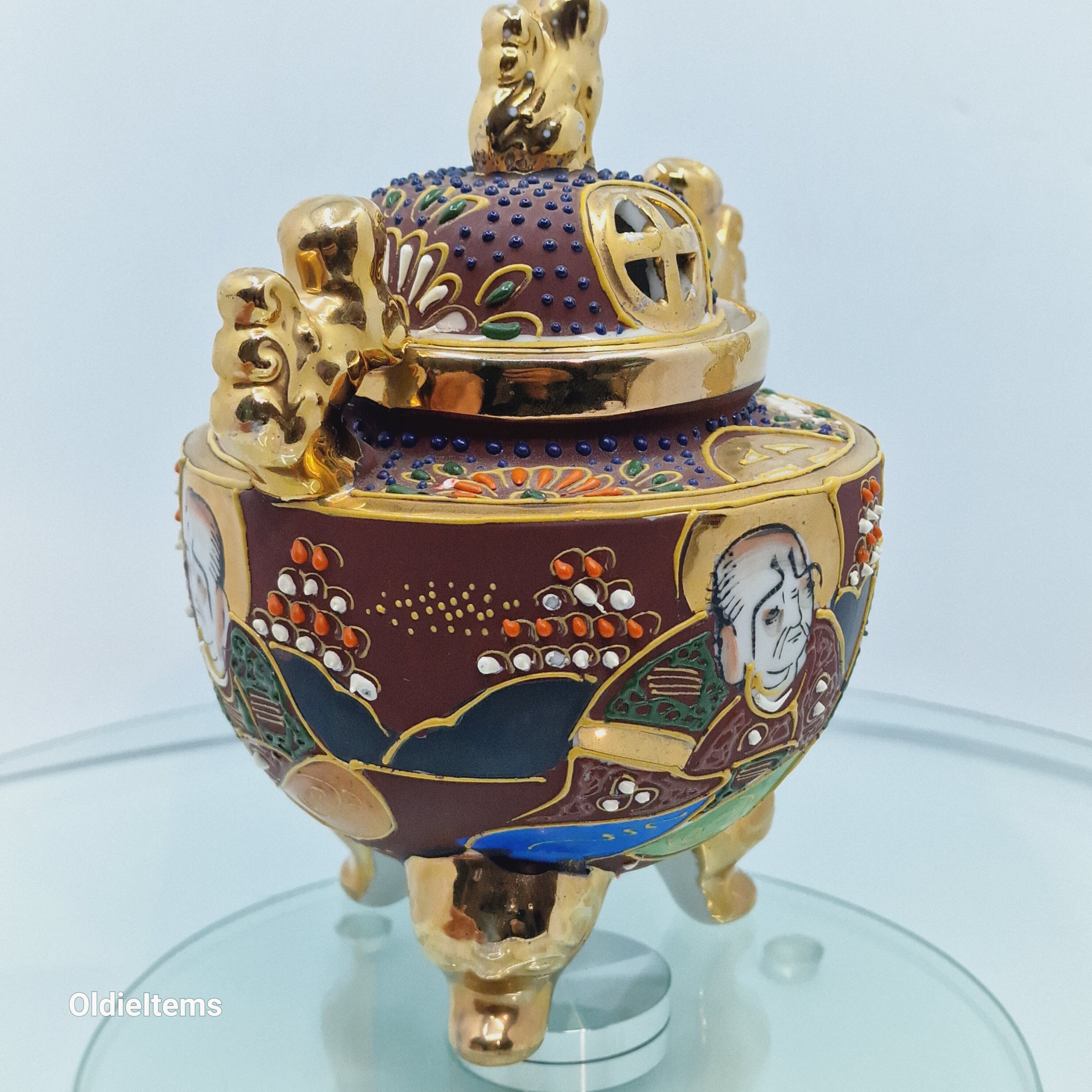 薩摩焼の大型磁器製香炉（刻印入り） - Etsy 日本