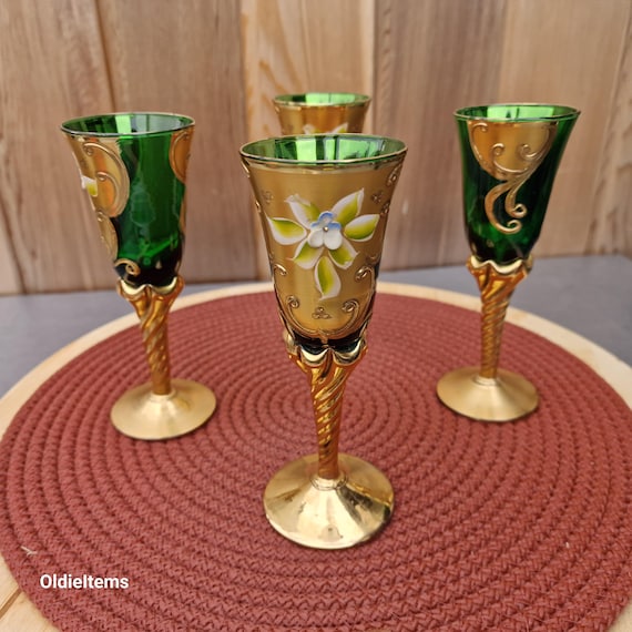 Verres À Vin Vintage Verres À Champagne Ronds En Cristal Verres À