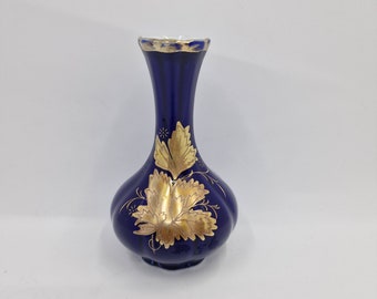 Vintage Royal KPM Bavaria Vase: Handmade Cobalt Blue Porcelain