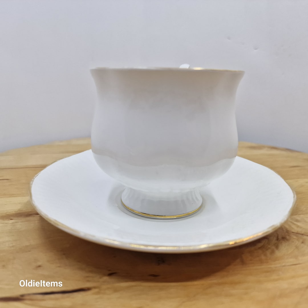 Vintage Huge White 8 Oz Queens Fine Bone China Made in England by