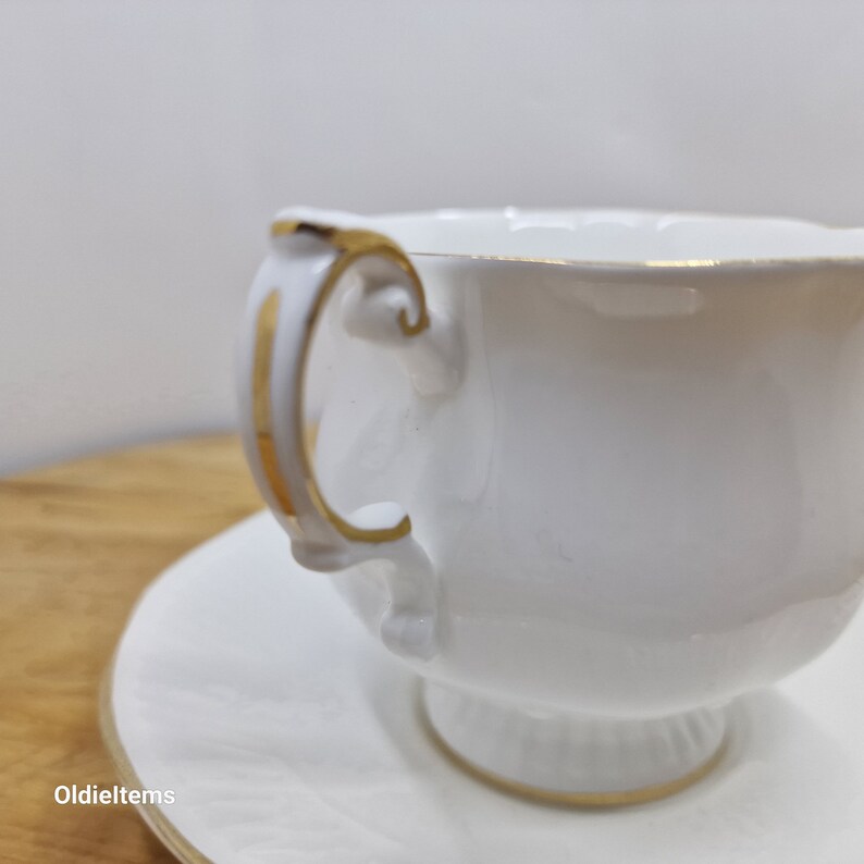 Vintage Huge White 8 Oz Queens Fine Bone China Made in England Etsy