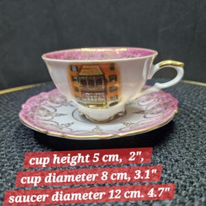 Vintage Bareuther 100 Jahre Demitasse 4 oz Cup & 12 cm  4.7&quot;Saucer - Bavaria Porcelain