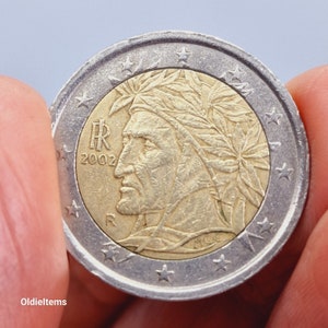 Rare Find 2 Euro featuring Dante Alighieri