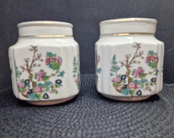 Vintage Mid-Century Rot & Gold Jakobsmuschel Cocktailgläser - 6er Set