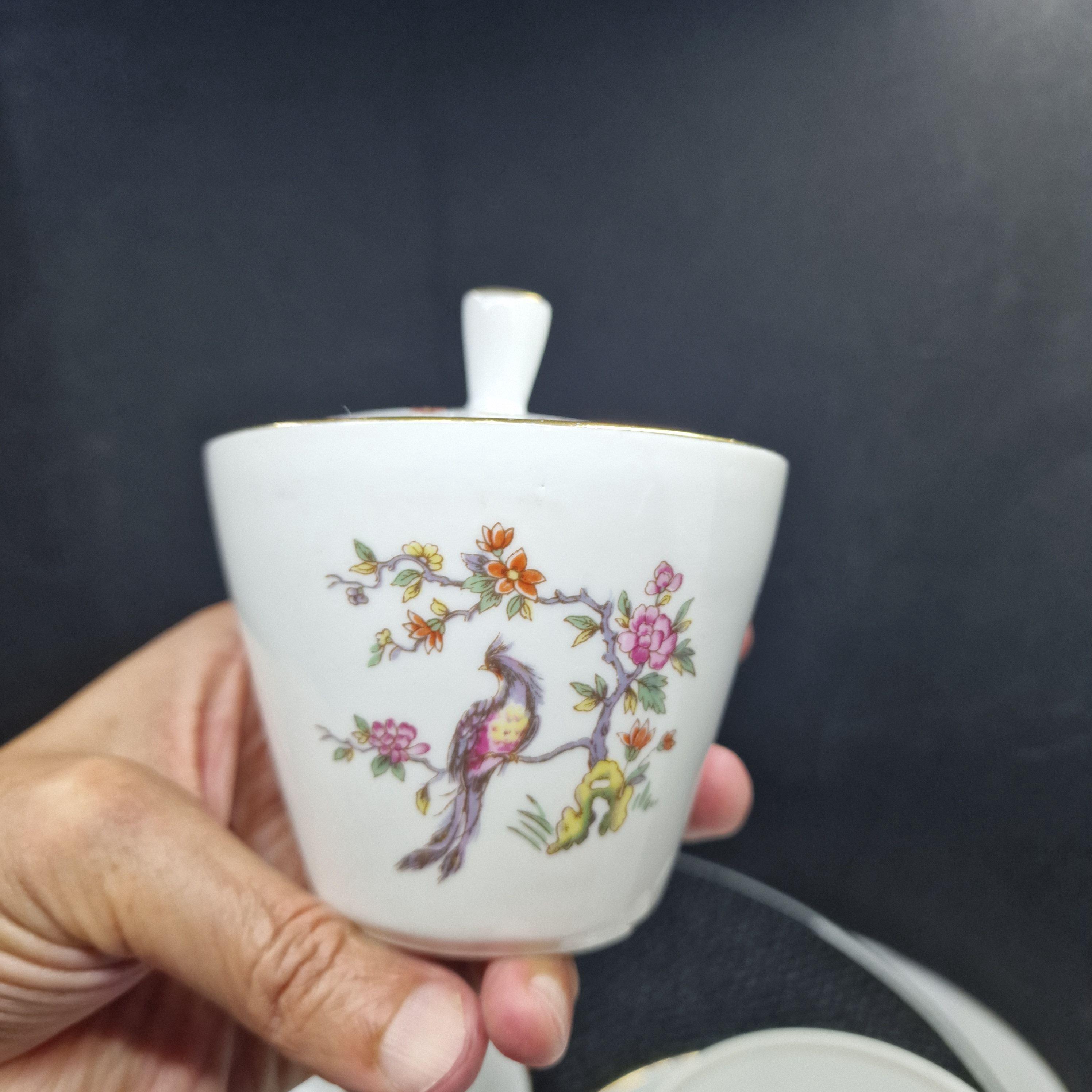 KAHLA 食器セット Vintage Kahla Konitz Chinoiserie Tea Set: Floral Pheasant