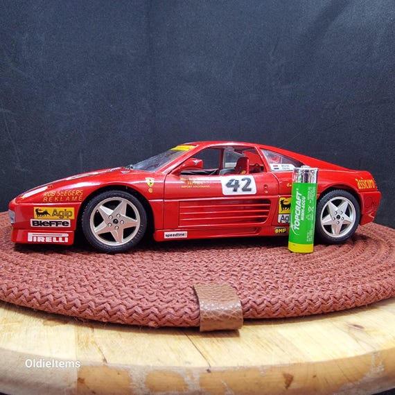 Burago Ferrari 348 TB (1989) Diecast Model Car 1/18 Scale - Etsy