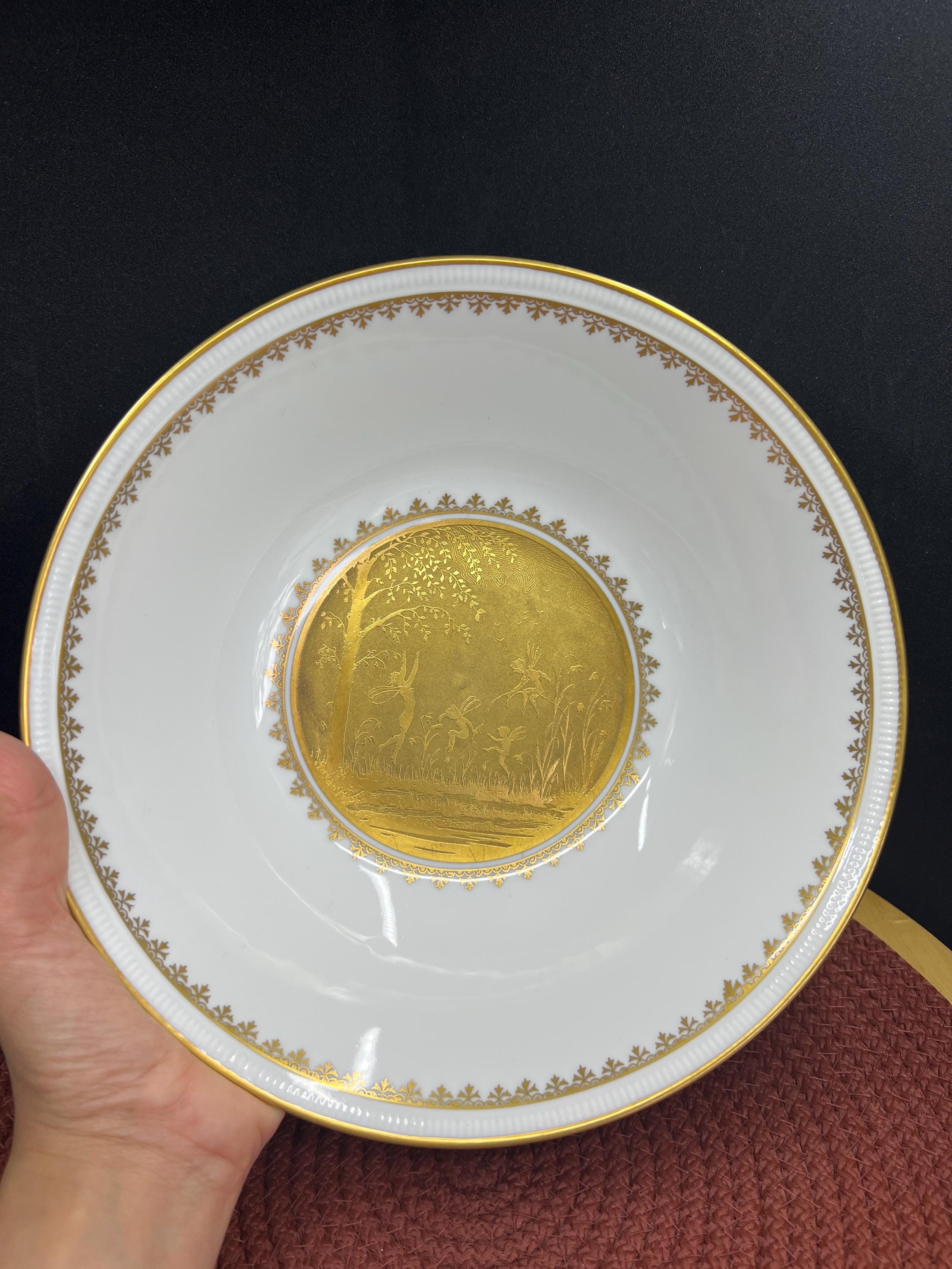 Piatto in fine porcellana oro 24k - Etsy Italia