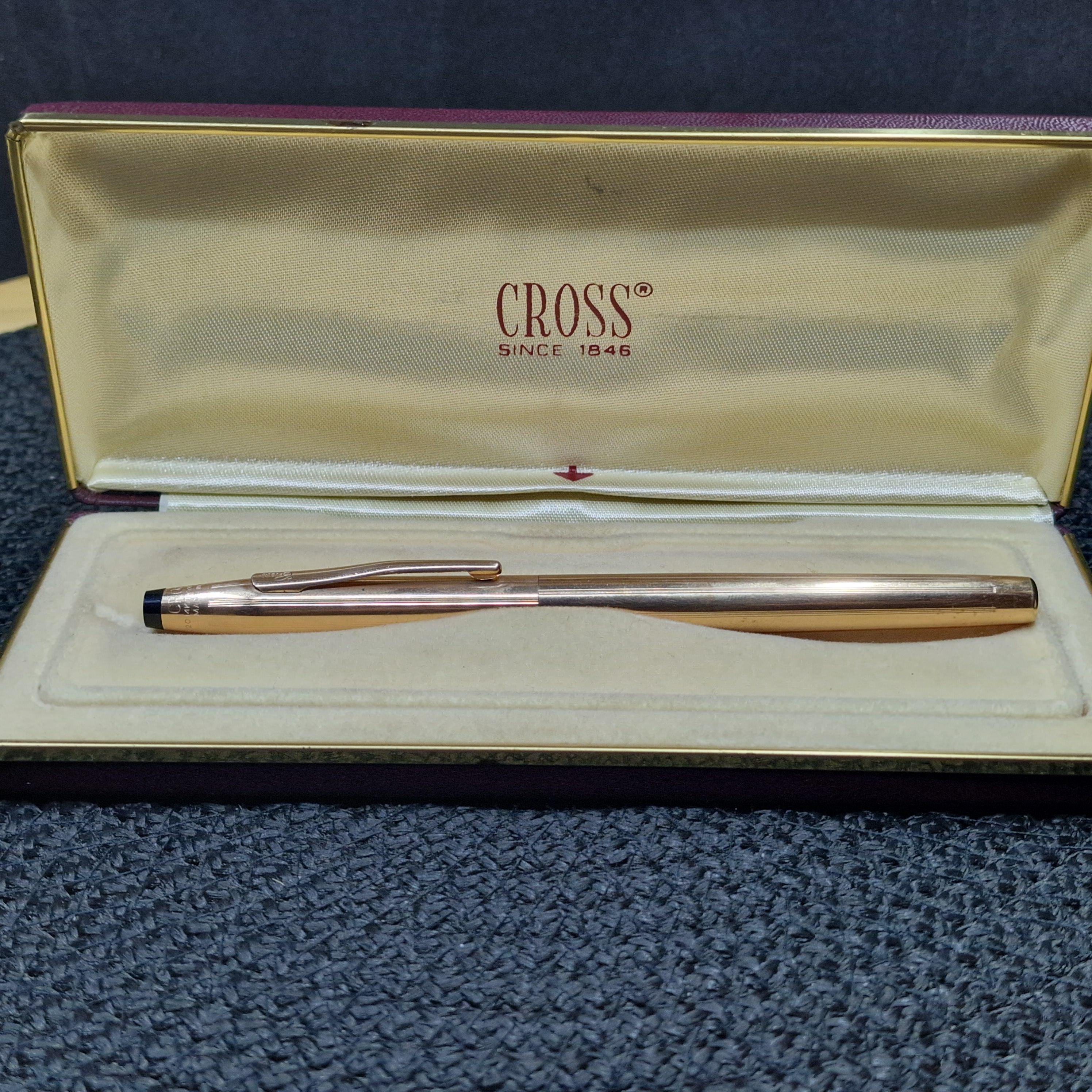 クロス タウンゼント 万年筆 14金 ゴールド cross gold USA クロス