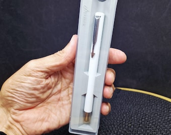 Vintage Parker 45 Fountain Pen - Black & Gold Trim, M Nib, Original Box