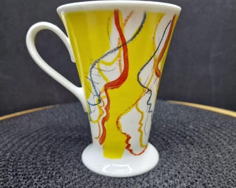Modern White Ceramic Mug: Textured Coffee Tea Cup