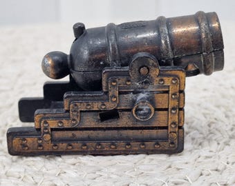 大砲 鉛筆削り ヴィンテージ ダイキャスト メタル ミニチュア 南北戦争