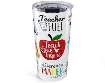 Gobelet à essence pour professeur | Machine à faire la différence Teacherlife, 20 oz