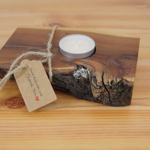 Tealight holder made of wood Tealight handmade Tealight holder wooden Tealight decorative light unique piece rare candle holder handmade candlestick