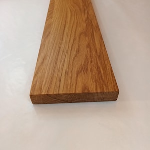 Mensola da parete in rovere, mensola in rovere massello, mensola in rovere senza supporto, mensola in rovere, tavola in legno di rovere, mensola da parete in legno massello