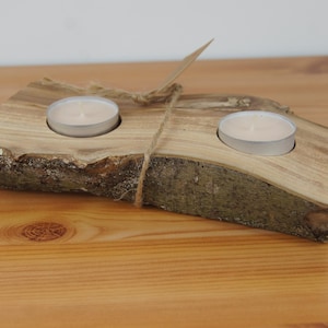 Tealight holder made of wood tealight decorative light tealight holder handmade tealight holder tealight holder wood unique piece candle holder handmade