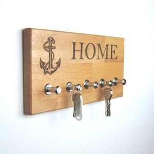 Key board oak key board wood key board lasered beech key board with shelf key holder key board keyboard