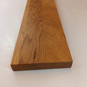 Mensola da parete in rovere, mensola in rovere massello, mensola in rovere senza supporto, mensola in rovere, mensola in legno massello, mensola da parete in legno massello