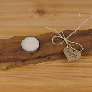 Tealight holder made of wood decorative light tealight holder handmade tealight holder wooden tealight unique piece handmade candle holder