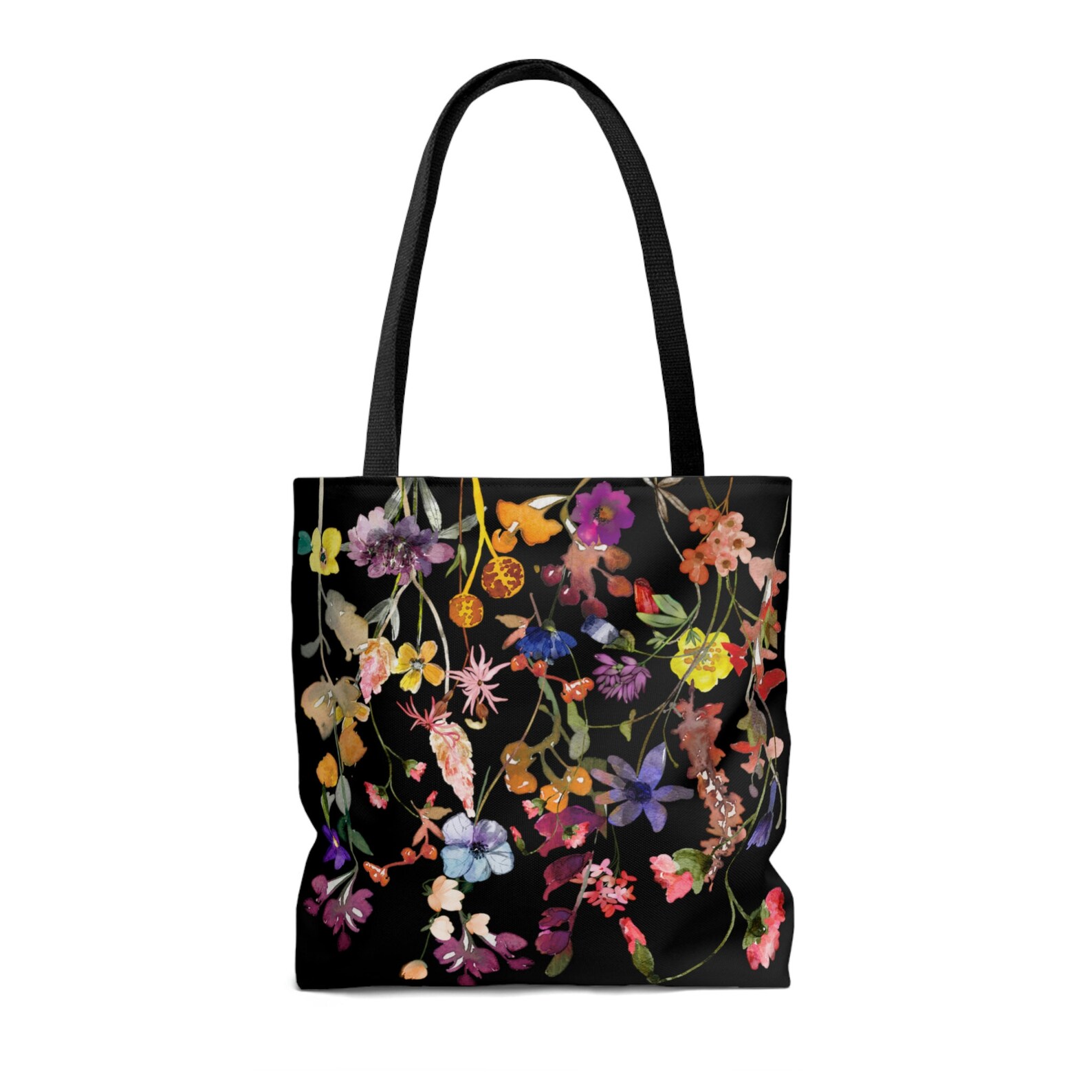 Floral Tote Bag, Wildflower Tote Bag , Tote Bag, Tapestry Style Bag ...