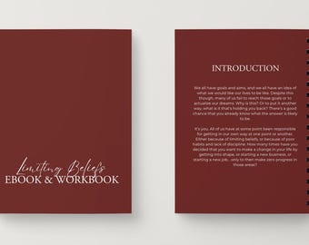 Libro electrónico "Creencias Limitantes" + Cuaderno de Crecimiento / Descarga digital / Cambios de mentalidad, Autorreflexión, Conciencia emocional