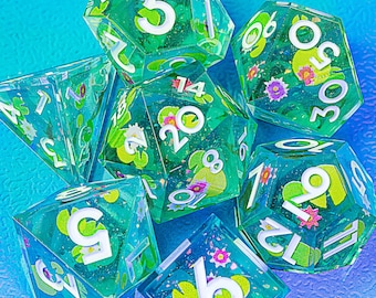 Dispel Dice &quot;Koi Pond&quot; 7-Piece Iconic Dice Set for DnD, RPGs & Board Games