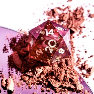 Dispel Dice &quot;First Blush&quot; 7-Piece Sharp Edge Dice Set for DnD, RPGs & Board Games