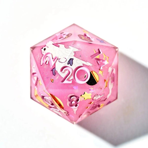 Dispel Dice "Lunar Bunnies" 7-Piece Iconic Dice Set for DnD, RPGs & Board Games