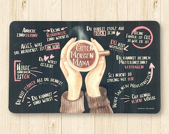 Geschenke für Mama: Frühstücksbrettchen “Guten Morgen Mama" I Geschenk Muttertag I alles Liebe zum Muttertag I Geburtstagsgeschenk Mama