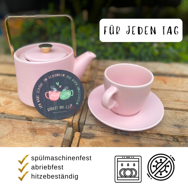 Untersetzer zum Anstoßen: Herzlichen Glückwunsch Geschenk, Geschenk zur bestandenen Prüfung, Abschiedsgeschenk Kollegin, frischgebackene Oma Bild 2