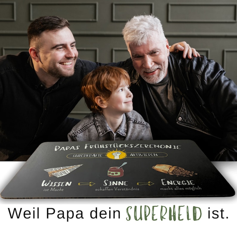 Papa Geschenk, das Superkräfte aktiviert: Geschenk Vatertag, kleines Geschenk für Papa I Geschenkset Vater I Geburtstagsgeschenk für Papa Bild 6