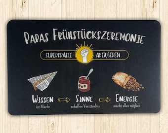 Papas Frühstückszeremonie: Kleines Geschenk für Papa I Geschenk für Vater zur Geburt I Geschenke für Vatertag I Geburtstagsgeschenk für Papa