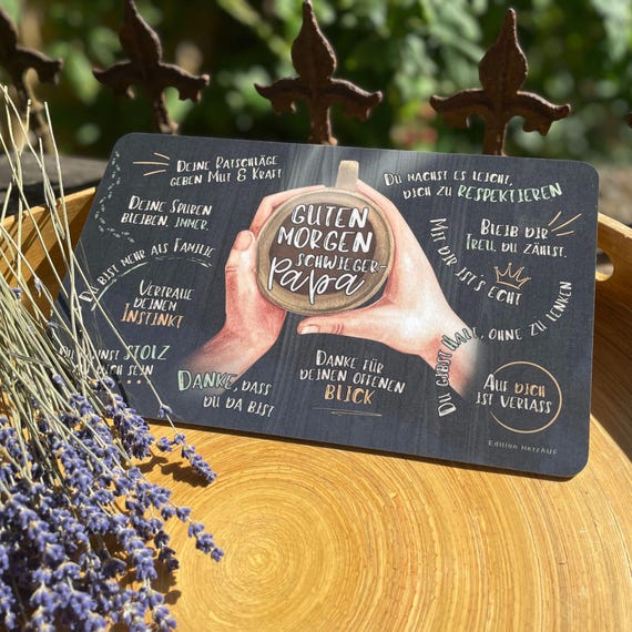 Schwiegervater Geschenk: Frühstücksbrett 