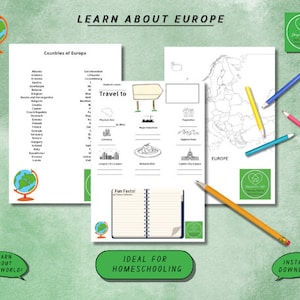 Europe Research Pack, Homeschool Aardrijkskunde en Geschiedenis