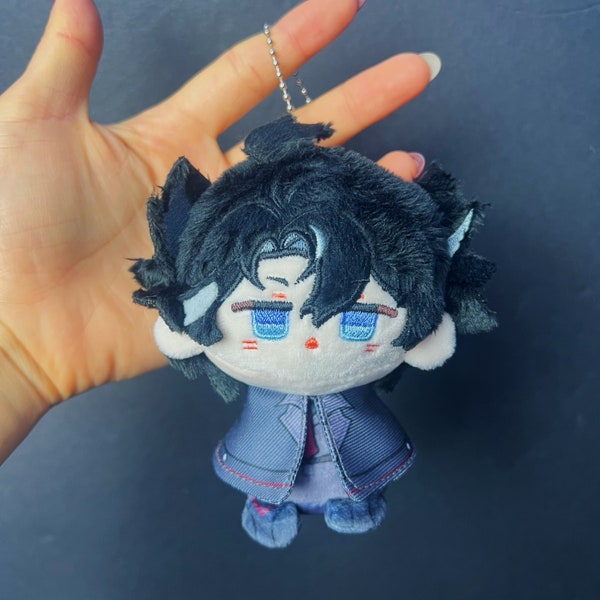 Genshin impact Wriothesley plushies keychain, Cute handmade genshin impact Wriothesley doll, Wriothesley plushie, Genshin impact Wriothesley