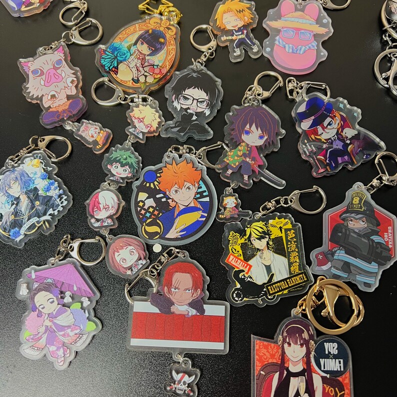 Buy 2 Get 1 Free Anime Keychains Personalized Mystery Anime Etsy