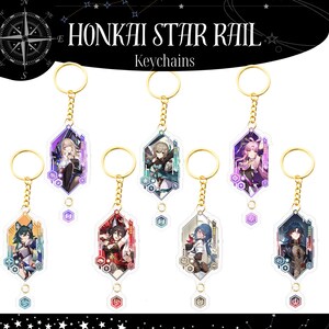 Honkai Star Rail Keychains, Honkai Star Rail Key Charms, Honkai Star ...