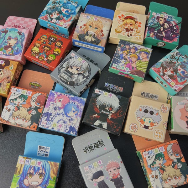 Anime Paper tape, Anime Washi Tape, Anime craft tape for notebook, crafting, journaling, etc..