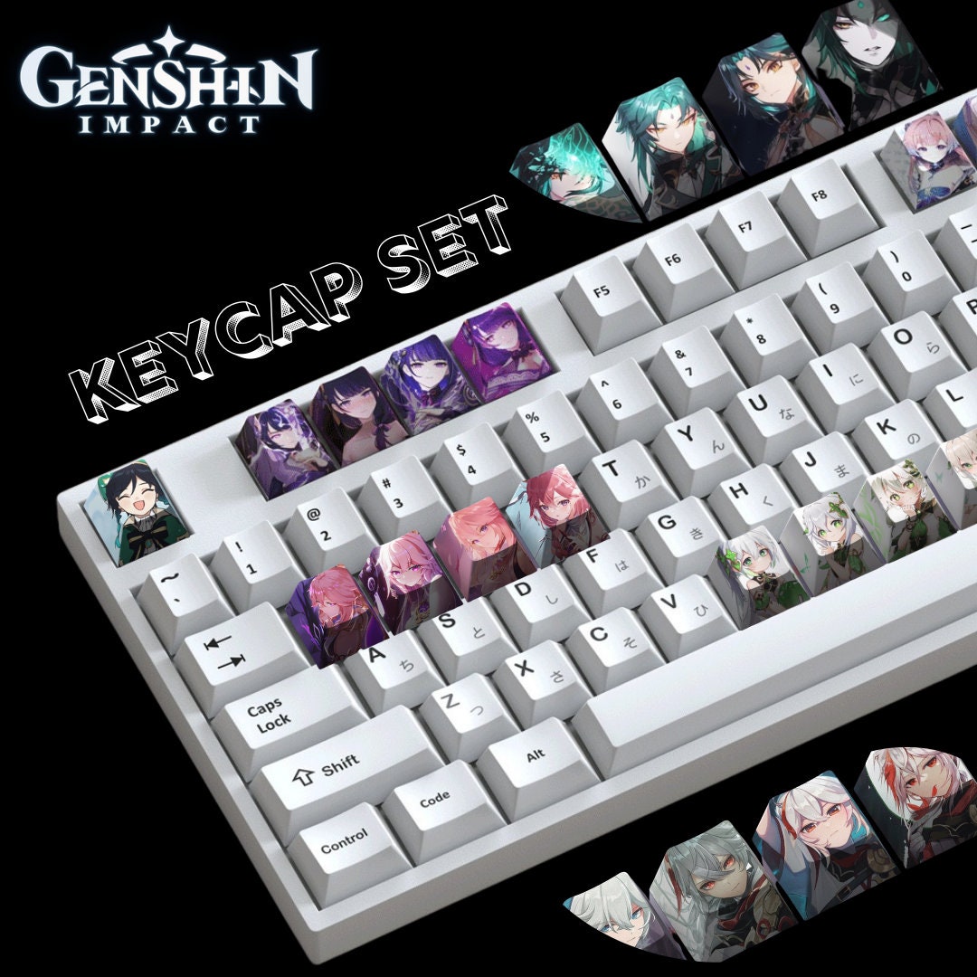 Genshin Impact Keycap Sets, Genshin Impact Character Keyboard Keycaps ...