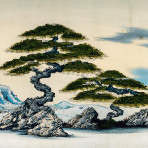 Ukiyo-e digital art print &quot;A Fabled Time&quot;