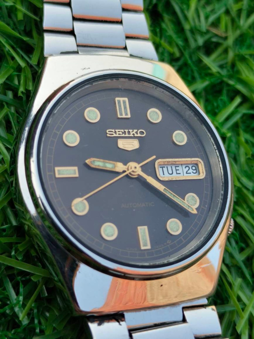 Vintage Seiko 5 Automatic 6309-7330 Copper Dial 21 Jewels - Etsy Canada