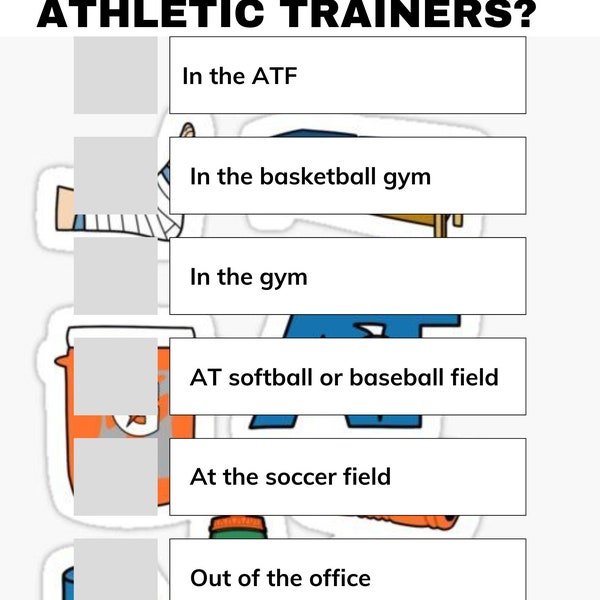 Athletic training where is the AT sign