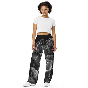 All-over print unisex wide-leg pants