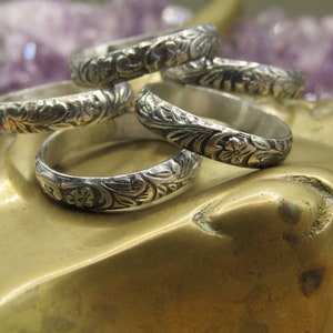Silver Stacker Rings - Hawaiian theme