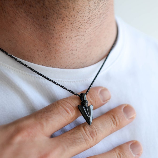 Arrow Necklace for Men, Arrow Viking Necklace, Men's Necklace, Gift for Him