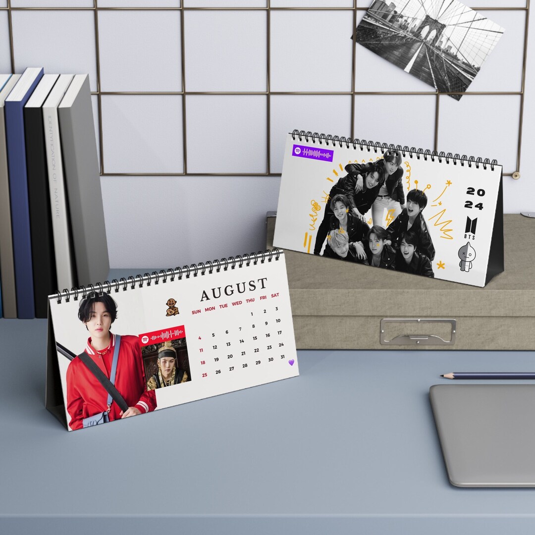 Calendrier de bureau BTS 2024 Cadeaux KPOP pour l'album Etsy France