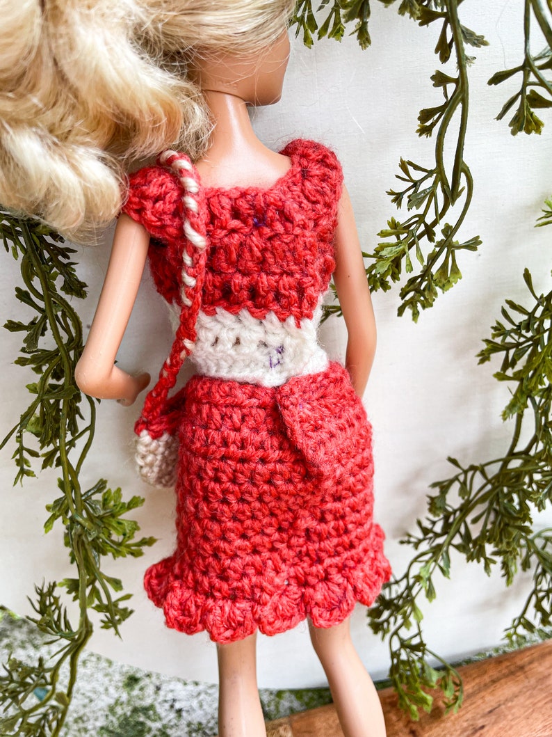 Barbie Crochet Summer Outfit/ Barbie Dress up Clothes/ Etsy