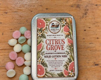 Lotion Nibs in Reusable Tin