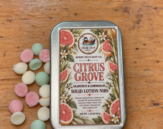 Lotion Nibs in Reusable Tin