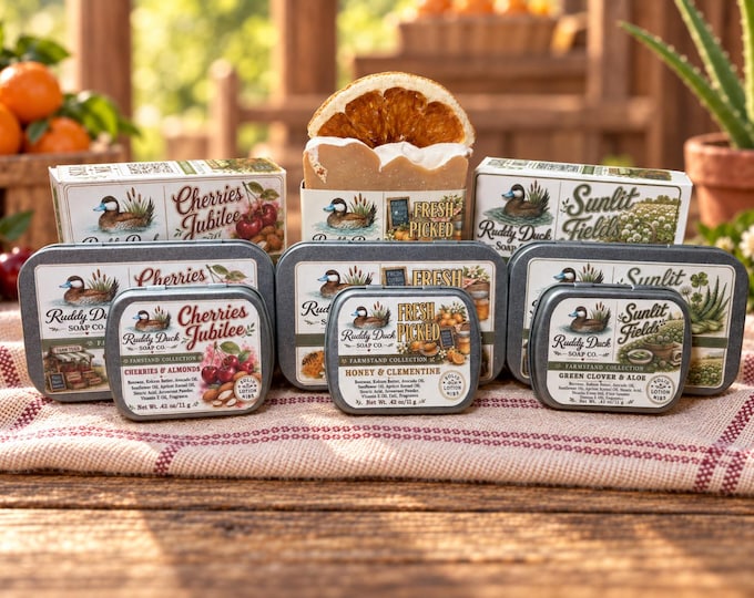 Farmstand Collection Goat Milk Soap and  Solid Lotion Nibs