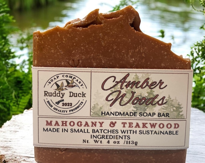 Amber Woods Handmade Salt Soap Bar